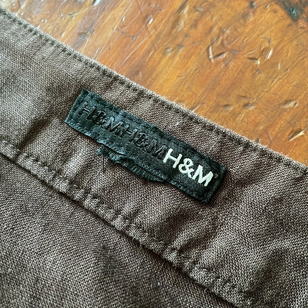 H&M Brown Linen Skirt - Picture 8 of 8